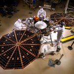 InSight spacecraft solar array deployment