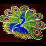 Diwali Rangoli Design Pattern Dot Pattern Peacock Free Free