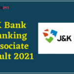 JK Bank Banking Associate Result 2021