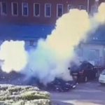 bomb exploding in taxi outside Liverpool