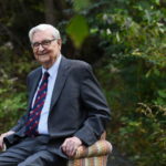 American biologist E.O. Wilson poses for a portrait in Lexington