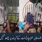 Aliya Hamza Malik Climbed The Parliament Gate Video Goes Viral On Internet YouTube